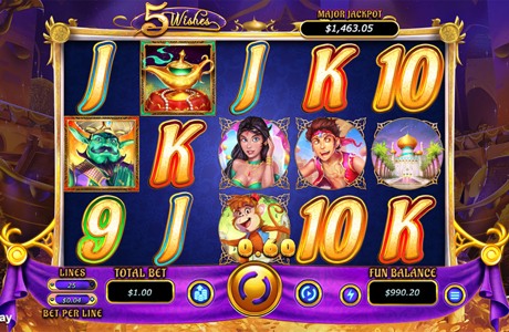 5 Wishes - RTG Progressive Slot