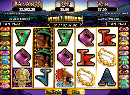 Aztecs Millions - RTG Progressive Slot