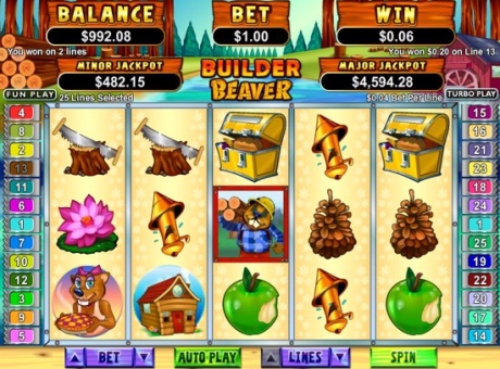 Builder Beaver - RTG Progressive Slot