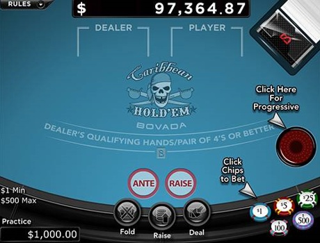 Caribbean Hold'em Poker Progressive