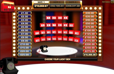 Deal or no Deal World Bonus Screen