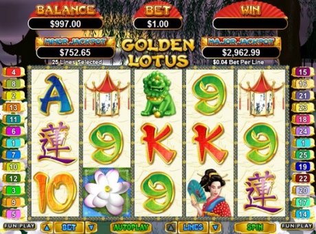 Golden Lotus - RTG Progressive Slot