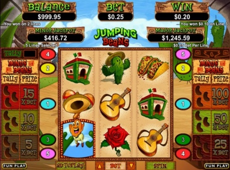 Jumping Beans - RTG Progressive Slot