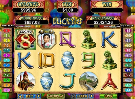 Lucky 8 - RTG Progressive Slot