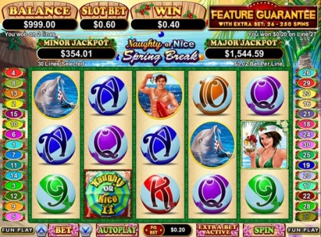 Naughty Or Nice Spring Break - RTG Progressive Slot