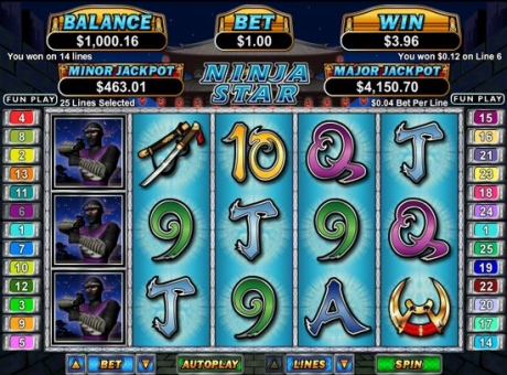 Ninja Star - RTG Progressive Slot