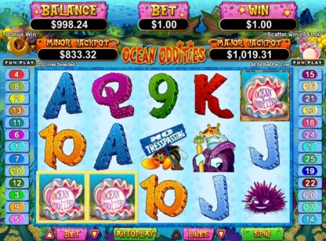 Ocean Oddities - RTG Progressive Slot