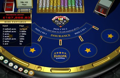 Play Progressive Blackjack now