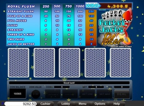 Rocket Jacks Video Poker