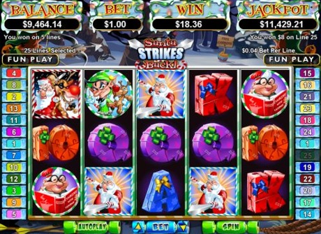 Santa Strikes Back - RTG Progressive Slot