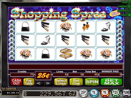 Shopping Spree - RTG Progressive Slot