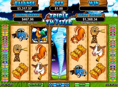 Triple Twister - RTG Progressive Slot